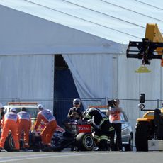Daniel Ricciardo rompe su motor al final de los L2