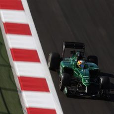 Roberto Merhi durante los Libres 1 del Gran Premio de Rusia 2014