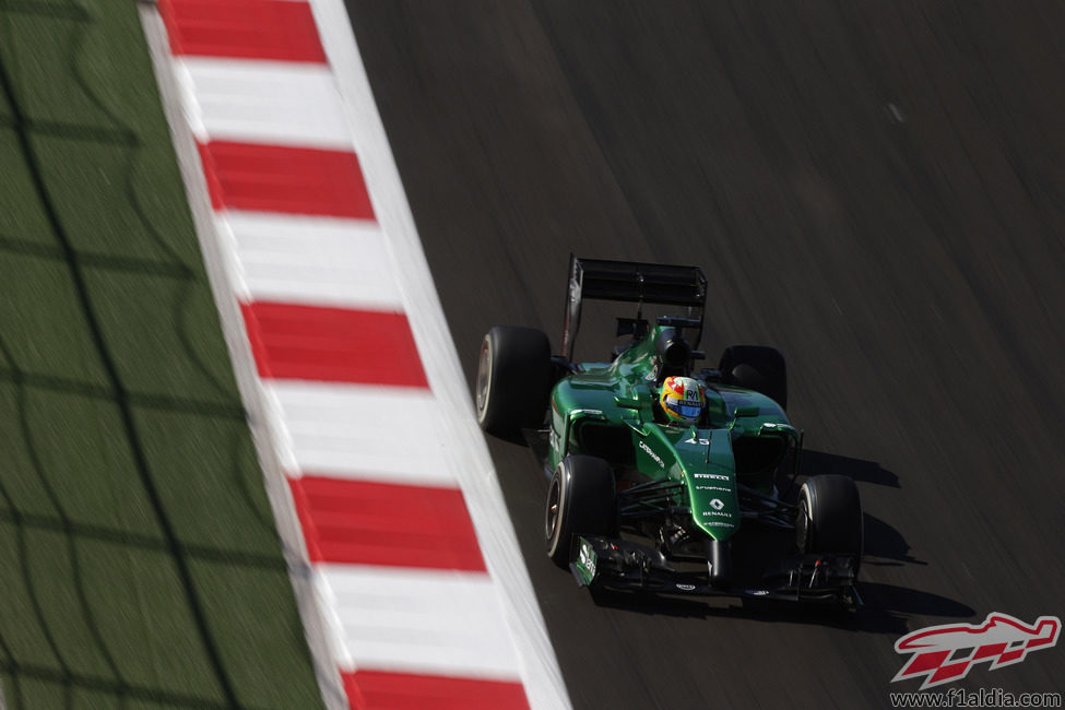 Roberto Merhi durante los Libres 1 del Gran Premio de Rusia 2014