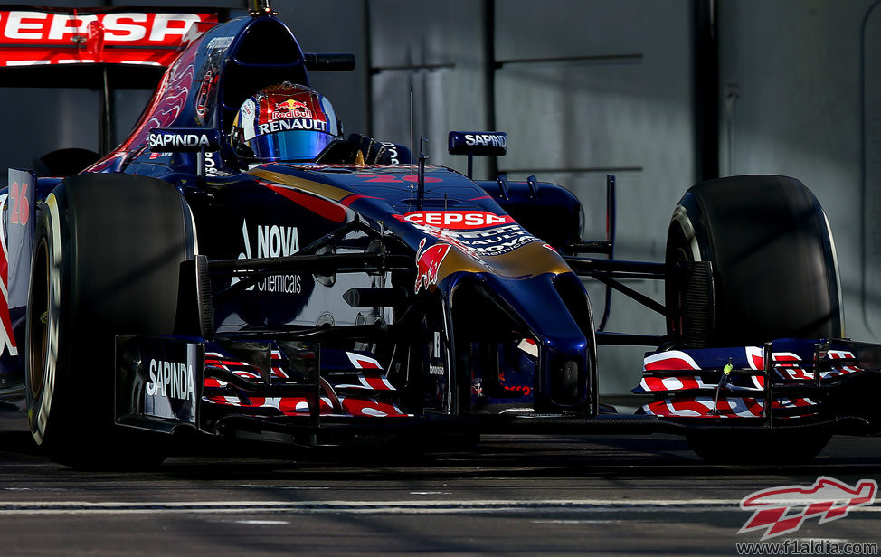 Daniil Kvyat en su Gran Premio de casa