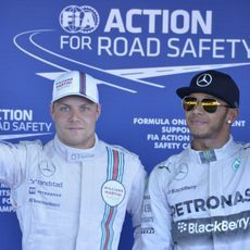 Valtteri Bottas casi le arrebata la pole a Lewis Hamilton