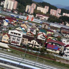 La ciudad de Sochi como paisaje del circuito