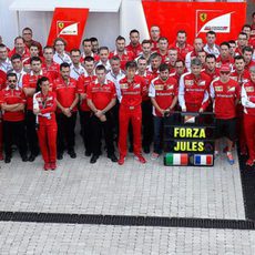 Ferrari muestra su apoyo a Jules Bianchi