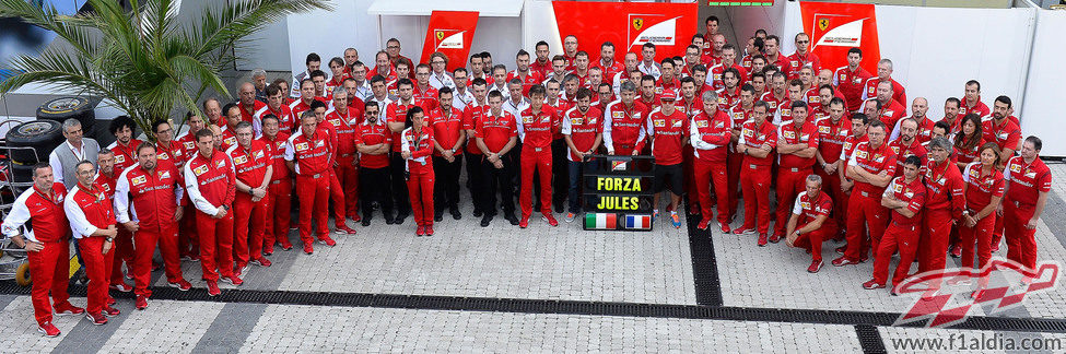 Ferrari muestra su apoyo a Jules Bianchi