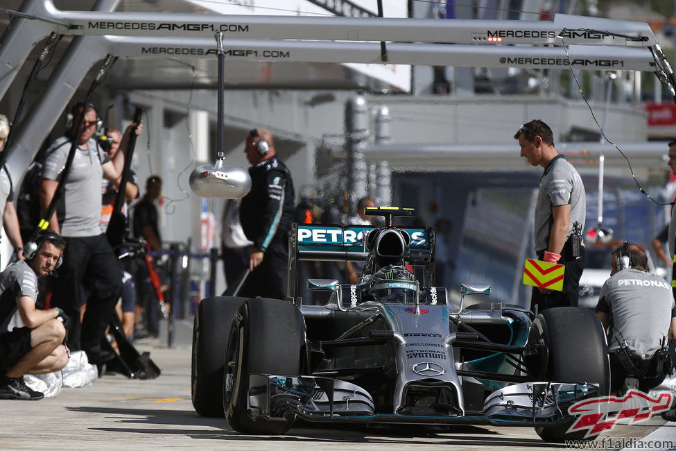 Nico Rosberg ha completado la carrera con un mismo juego de neumáticos