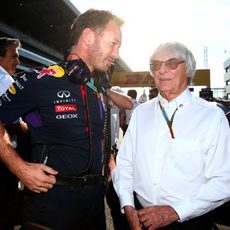 Bernie Ecclestone y Christian Horner son grandes amigos