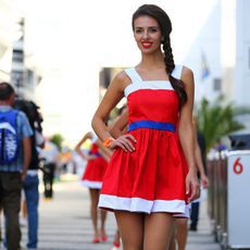 Pitbabe en el Gran Premio de Rusia 2014