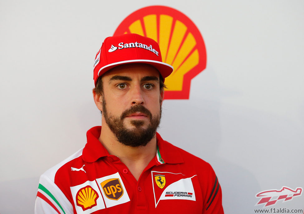 Fernando Alonso en un evento de Shell en Austin