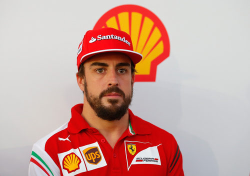 Fernando Alonso en un evento de Shell en Austin