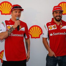 Fernando Alonso y Kimi Räikkönen, juntos en Austin