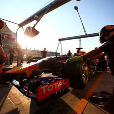 Red Bull practica pit stops