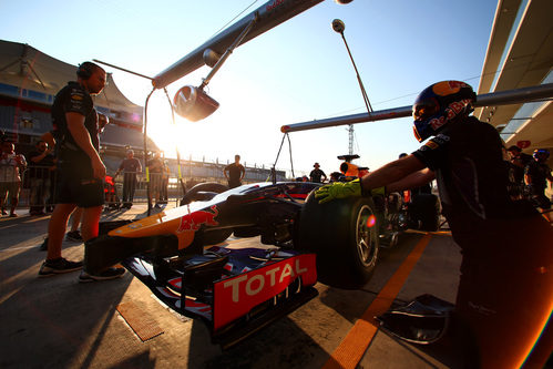 Red Bull practica pit stops
