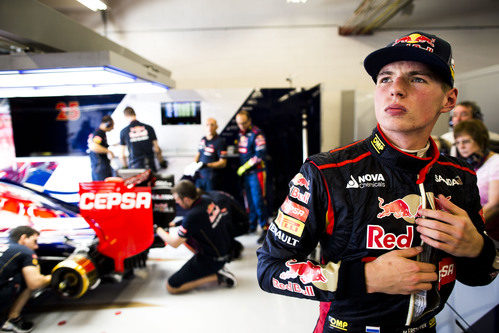 Max Verstappen en su segunda vez en el GP