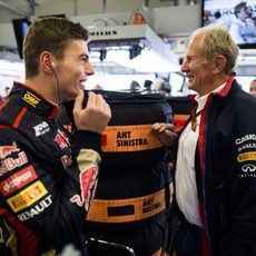 Verstappen junto a su mentor