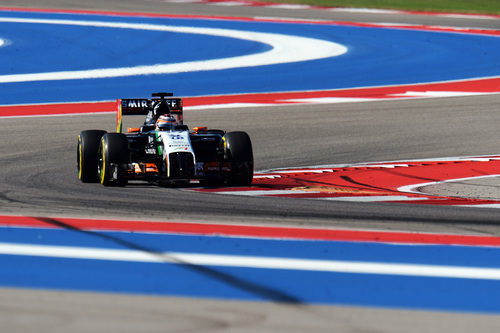 Nico Hulkenberg en la clasificación del GP de los Estados Unidos 2014