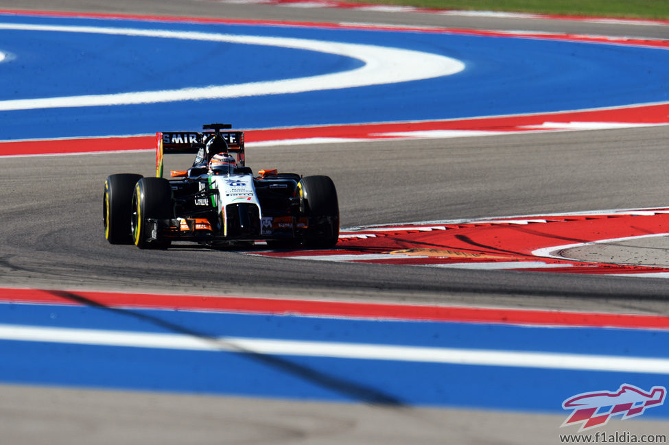 Nico Hulkenberg en la clasificación del GP de los Estados Unidos 2014