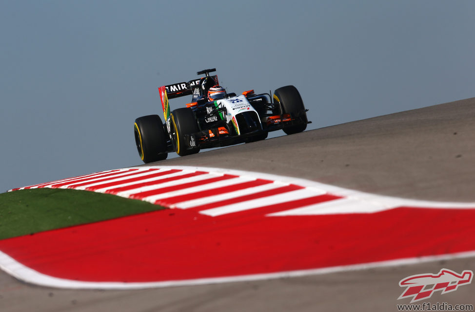 Nico Hulkenberg rodando en Austin