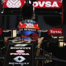 Grosjean cometió un error que le dejó fuera de la Q2