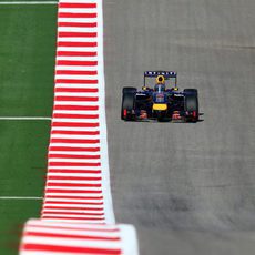 Sebastian Vettel rodando solamente en la Q1