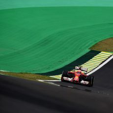 Kimi Räikkönen, el tercero más rápido en los Libres 2 del GP de Brasil 2014
