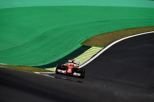 Kimi Räikkönen, el tercero más rápido en los Libres 2 del GP de Brasil 2014