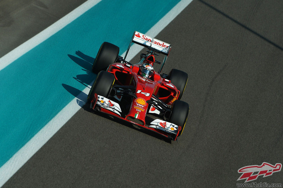 Fernando Alonso durante su último GP con Ferrari