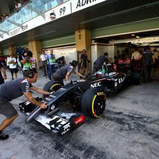 Adderly Fong en su debut en la F1