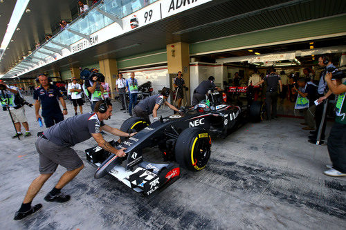 Adderly Fong en su debut en la F1