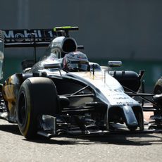 Kevin Magnussen no ha podido entrar en la Q3