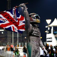 Lewis Hamilton celebra su segundo Mundial