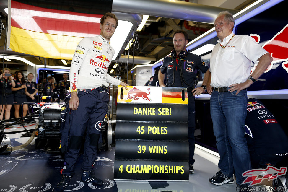 Red Bull ha agradecido a Sebastian Vettel sus servicios prestados