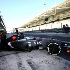 Marcus Ericsson estrenándose con el Sauber