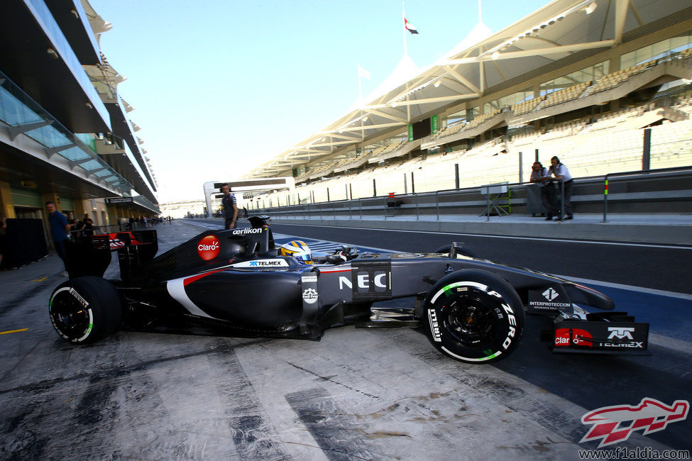 Marcus Ericsson estrenándose con el Sauber