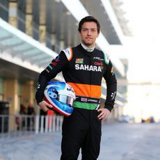 Jolyon Palmer con Force India en los test