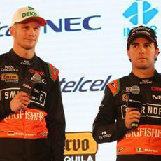 Nico Hülkenberg y Sergio Pérez responden a la prensa