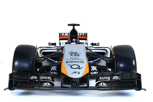 Parte frontal del nuevo Force India VJM08