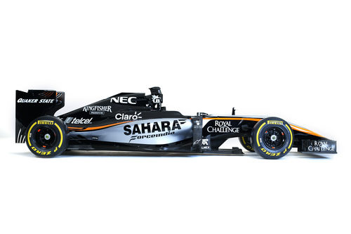 Visión lateral del Force India VJM08