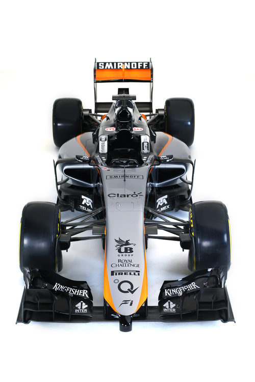 Visión superior del Force India VJM08