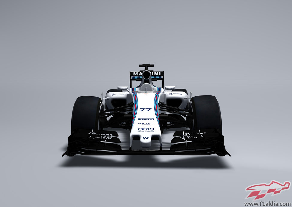 Parte frontal del Williams FW37