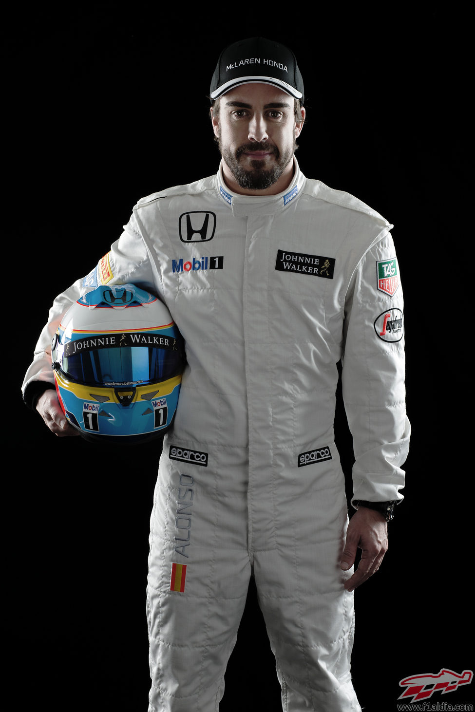 Fernando Alonso con el mono de McLaren
