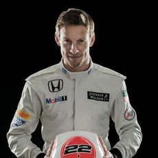 Jenson Button con su nuevo casco