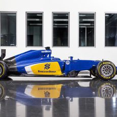 Fotografía del lateral del Sauber C34