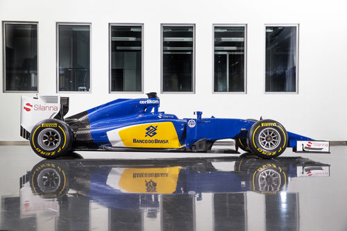 Fotografía del lateral del Sauber C34