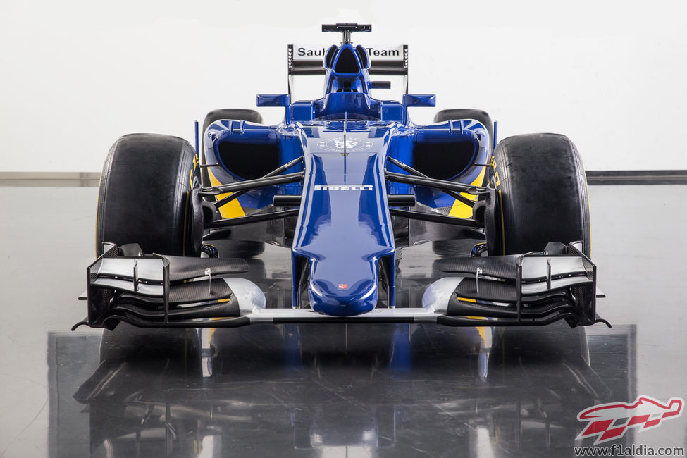 Frontal y nuevo morro del Sauber C34