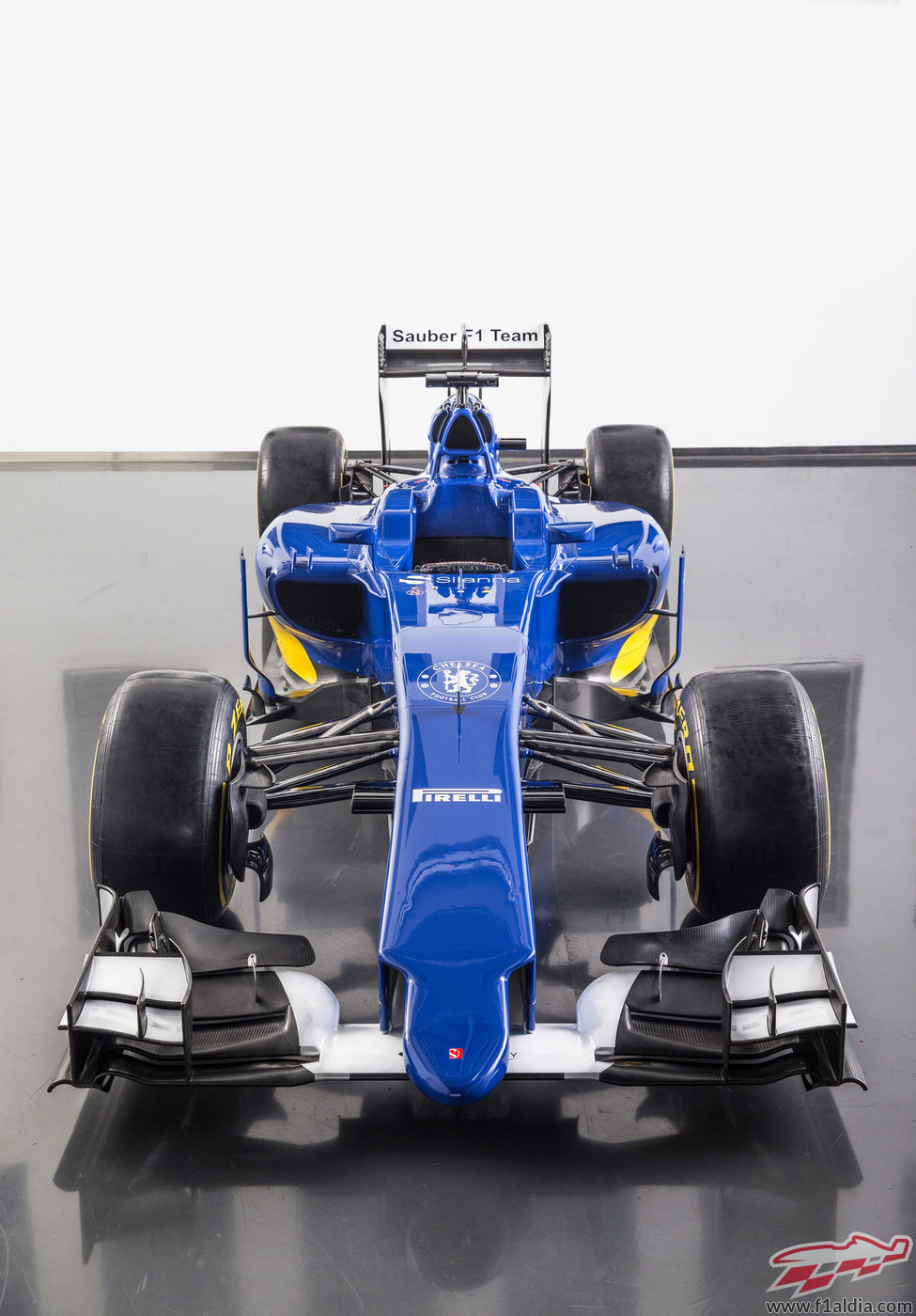 Vista superior del nuevo monoplaza de Sauber