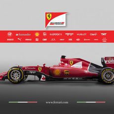 Lateral del SF15-T: el nuevo monoplaza de Ferrari