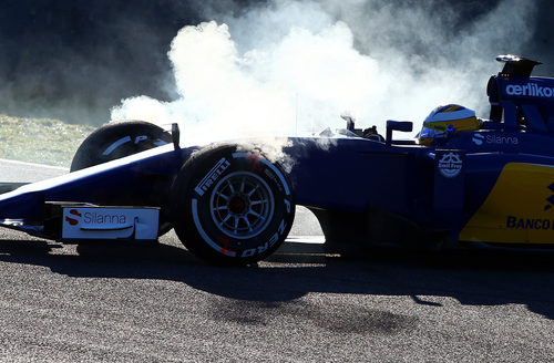 Marcus Ericsson protagonizó una bandera roja