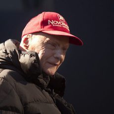 Niki Lauda no quiso perderse el primer día de test