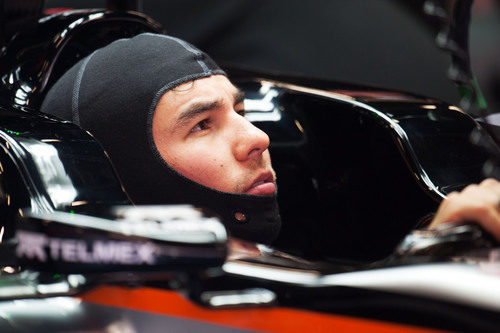 Sergio Pérez se ha subido al Force India por la tarde
