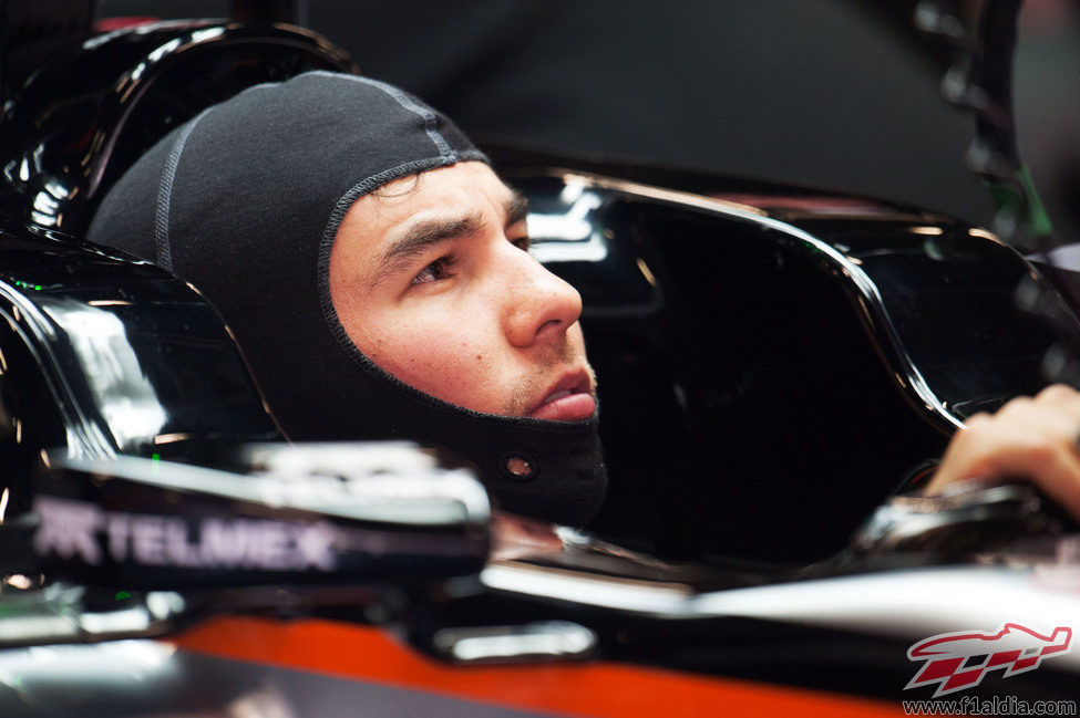 Sergio Pérez se ha subido al Force India por la tarde